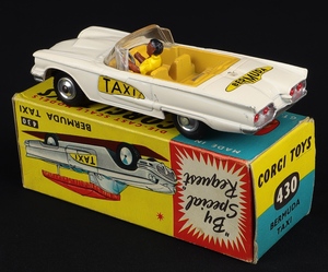 Corgi toys 430 bermuda taxi gg654 back