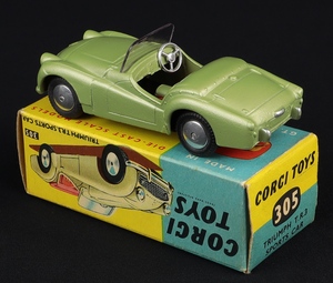 Corgi toys 305 triumph tr3 sports gg656 back