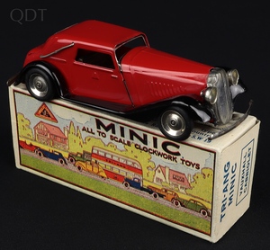 Tri ang minic 19m vauxhall cabriolet gg691 front
