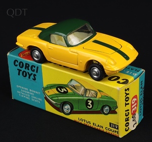 Corgi toys 319 lotus elan coupe gg703 front