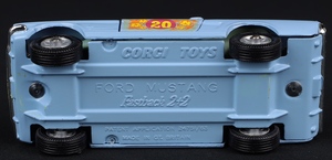 Corgi toys 348 fower power mustang stock racing car gg704 base