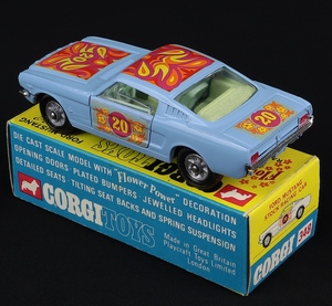 Corgi toys 348 fower power mustang stock racing car gg704 back