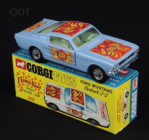Corgi toys 348 fower power mustang stock racing car gg704 front
