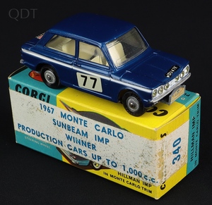 Corgi toys 340 monte carlo sunbeam imp gg717 front