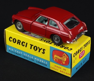 Corgi toys 327 mgb gt gg755 back