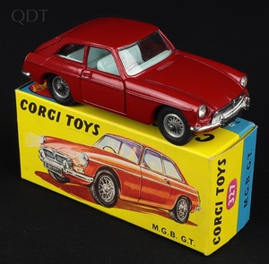 Corgi toys 327 mgb gt gg755 front