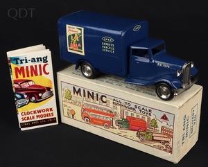Tri ang minic 81m delivery van lner gg770 front