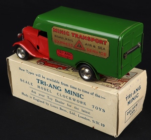 Minic 24m luton transport delivery van minic  transport gg772 back
