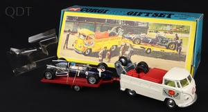 Corgi toys gift set 6 volkswagen truck trailer cooper maserati formula 1 gg787 front
