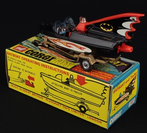 Corgi toys 107 batboat trailer gg788 back