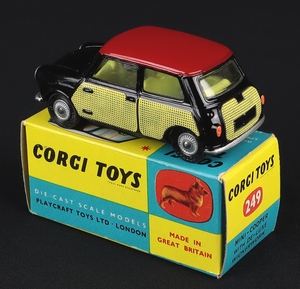 Corgi toys 249 mini cooper wickerwork gg780 back