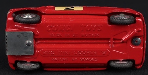 Corgi toys 321 autograph monte carlo mini cooper gg791 base