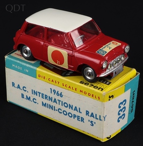 Corgi toys 333 mini cooper s sun rally mini gg792 front