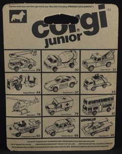Corgi junior 69 batmobile gg795 back