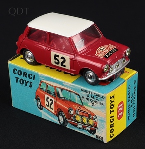Corgi toys 321 monte carlo mini cooper s gg824 front