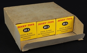 Dinky trade box 80a panhard armoured cars gg829 boxes
