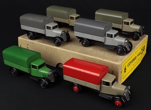 Trade box dinky toys 25b covered van gg870 front vans