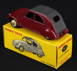 French dinky 24t 2 cv citroen gg884 back