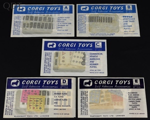 Corgi toys accessory packets a b c d e gg966 front
