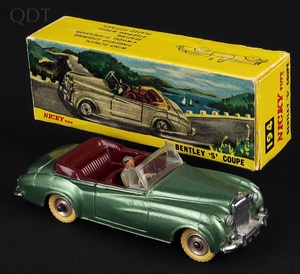 Nicky dinky toys 194 bentley s coupe gg975 front