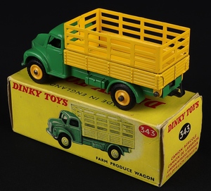 Dinky toys 343 farm produce wagon gg987 back