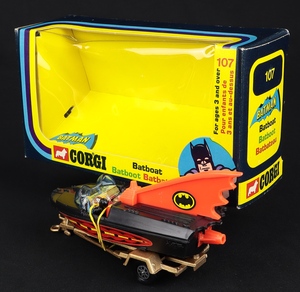Corgi toys 107 batboat hh331 back