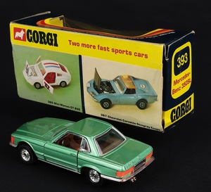 Corgi toys 393 mercedes 350 sl hh742 back