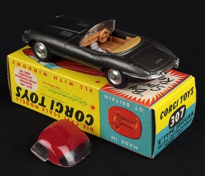 Corgi toys 307 e type jaguar b355 back