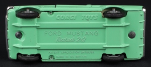 Corgi toys 320 ford mustang hh871 base