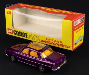 Corgi toys 281 rover 2000 tc hh874 back
