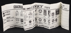 French dinky toys 1423 peugeot 504 hh986 leaflet