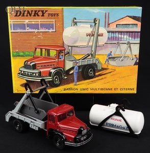 Dinky toys 805 unic multi skip gas tanker jj16 front