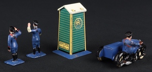 Dinky gift set 43 rac hut motor cycle patrol guides jj39 back