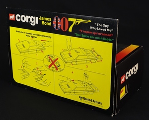 Corgi toys 269 james bond lotus esprit jj127 back
