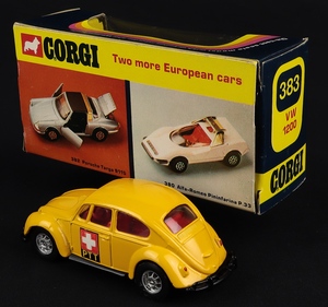 Corgi toys 383 volkswagen 1200 ptt jj129 back