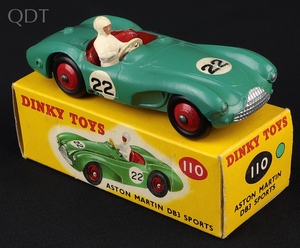 Dinky toys 110 aston martin db3 sports jj157 front