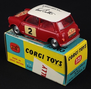 Corgi toys 321 mini cooper s monte carlo jj165 back