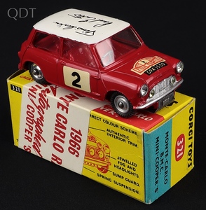 Corgi toys 321 mini cooper s monte carlo jj165 front