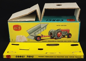 Corgi toys gift set 29 massey tractor trailer jj171 box