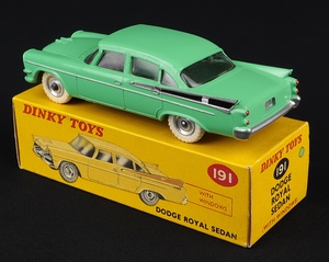 Dinky toys 191 dodge royal sedan jj186 back
