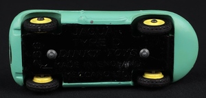 Dinky toys 238 jaguar d type racing car jj191 base