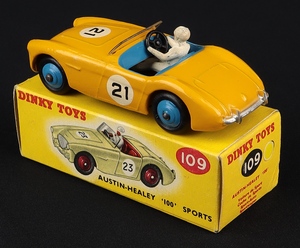 Dinky toys 109 austin healey 100 sports jj195 back