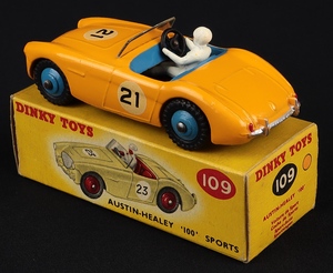 Dinky toys 109 austin healey 100 sports jj196 back