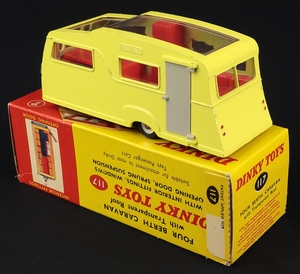 Dinky toys 117 four berth caravan jj200 back