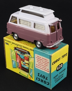 Corgi toys 420 ford thames airborne caravan jj205 back
