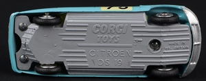 Corgi toys 323 citroen ds19 monte carlo jj210 base