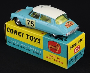 Corgi toys 323 citroen ds19 monte carlo jj210 back