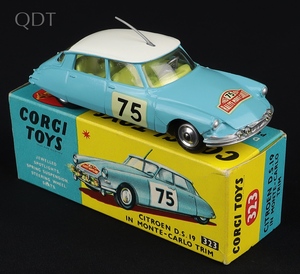 Corgi toys 323 citroen ds19 monte carlo jj210 front