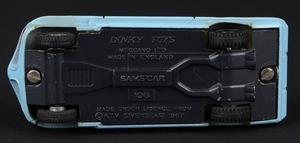 Dinky toys 108 sam's car joe 90 jj218 base