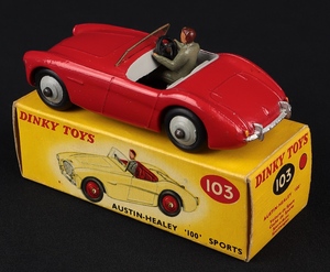 Dinky toys 103 austin healey 100 sports jj229 back